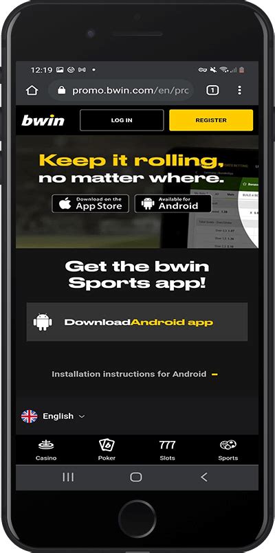 Download & Install Bwin App from South Africa for Android and .